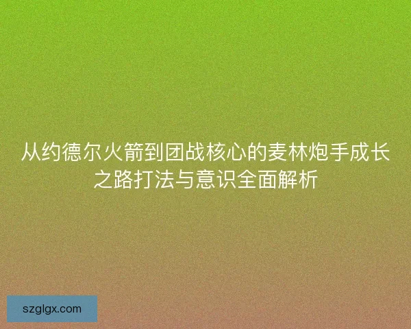 从约德尔火箭到团战核心的麦林炮手成长之路打法与意识全面解析 从约德尔火箭到团战核心的麦林炮手成长之路打法与意识全面解析